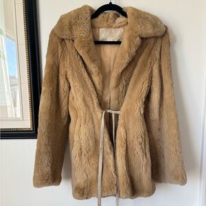 Luxurious Tan Fur Coat